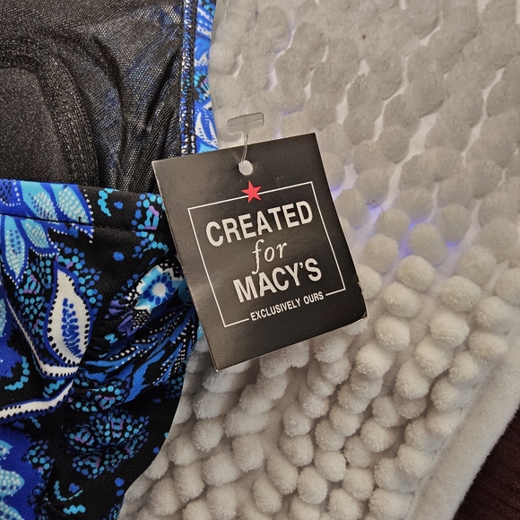 1Swim Solutions blue Tankini Top size 8 - Picture 7 of 9